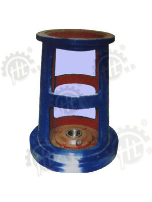 Vertical Milled Gearbox Case Frame , Flange Mounted Frame Rack