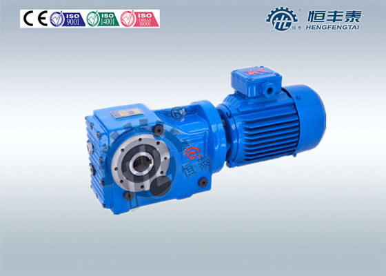 HK series Foot Mounted Bevel Helical Gear Reducer Three Stage High Power Density